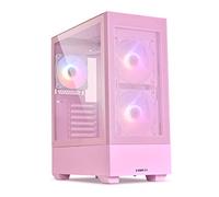 Lian Li High Airflow ATX PC Case, RGB Gaming Computer Case, Mesh Front Panel Mid-Tower Chassis w/ 3 ARGB PWM Fans Pre-Installed, USB Type-C Port, Tempered Glass Side Panel (LANCOOL 205 MESH C, Pink)