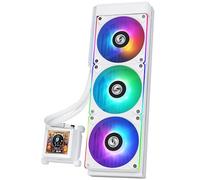 Lian Li Hydroshift 360 AIO - Pre-installed 3 x ARGB Fans - Side-Mounted Coolant Pathway - 2.88” LCD Screen - 480 × 480 Resolution - Captured Screenshots or Recorded Videos - White (HSLCD36RW)