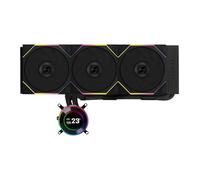 Lian Li HydroShift II LCD-C 360 TL Wireless - 360mm AiO Liquid Cooler Black - 3x 120mm PWM RGB Fans - 2.1" LCD Display - CPU Cooler for Intel LGA1851 / 1700 - AMD AM4 / AM5