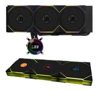 Lian Li HydroShift II LCD-C 360TL All In One CPU Cooler 360mm + TL LCD Reverse Wireless 120mm Triple Fan Pack