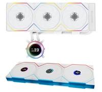 Lian Li HydroShift II LCD-C 360TL White All In One CPU Cooler 360mm + TL LCD Wireless 120mm Triple Fan Pack