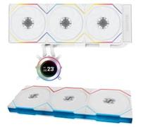 Lian Li HydroShift II LCD-C 360TL White All In One CPU Cooler 360mm + TL Wireless 120mm Triple Fan Pack