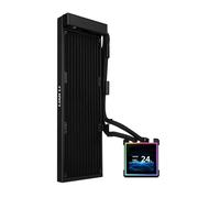 Lian Li HydroShift II LCD-S 360 Fanless Liquid CPU Cooler, Square LCD,Black | 3.4" Hot-Swappable IPS Screen, Fanless AIO, Slim 24mm Radiator, Cleaner Tube Routing, LGA 1851/1700, AM5/AM4 (HS2LCDS36NB)