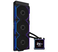 Lian Li HydroShift II LCD-S 360TL All In One CPU Cooler - 360mm Radiator, 3.4” IPS LCD Display, Integrated Tube Cabling, Magnetic Mount Pump Cap, Three UNI FAN TL Wireless RGB Fans - Black