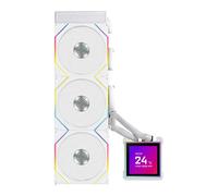 Lian Li Hydroshift II LCD-S 360TL All-in-One Liquid CPU Cooler, White, 3x 120mm