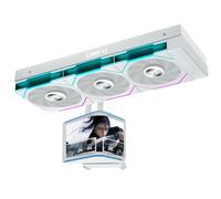 Lian Li HydroShift II OLED Curved 360 UNI FAN TL FLEX White | 360mm AIO Liquid Cooler with Curved OLED Display - Balanced Airflow and Refined Noise Control