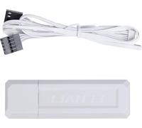 Lian Li L-Wireless Controller V2 - White - 2.4GHz USB Dongle for Strimer and UNI FAN Wireless - Includes PWM to SATA Cable