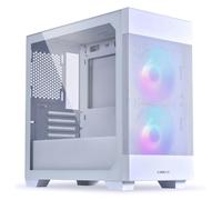 Lian Li LANCOOL 205M Mesh Micro-ATX PC Case - White, High-Airflow Mesh Front, Tempered Glass Side Panel