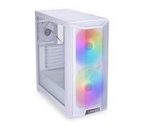 Lian Li Lancool 215 Mid-Tower PC Case - aRGB, Tempered Glass, White High Airflow Gaming Chassis