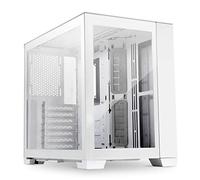 Lian Li O11 Dynamic Mini Snow Edition Mid-Tower Case, White - Modular Design, Dual Chamber, Tempered Glass, ATX, Micro-ATX, Mini-ITX Compatibility