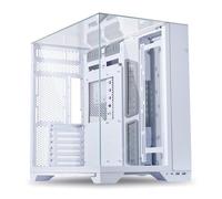Lian Li O11 Vision Mid Tower PC Case - White, Triple Tempered Glass, E-ATX Support, Advanced Cable Management