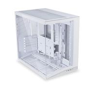 LIAN LI O11D MINI V2 | ATX Mid-Tower Airflow Computer Case | Panoramic View | Fully Ventilated | Adjustable I/O | Pillar-Less | Cable Management | White (O11DMIV2W)