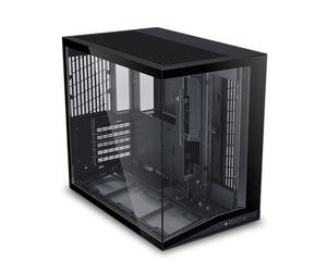 LIAN LI O11D MINI V2 | Compact ATX Mid-Tower Airflow Computer Case | Panoramic View | Fully Ventilated Airflow | Adjustable I/O | Pillar-Less | Cable Management | Black (O11DMIV2X)