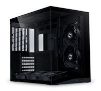 Lian Li O11D Mini V2 Flow Black, Dual Chamber Compact Mid Tower Chassis, Tempere