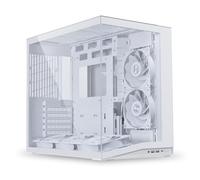 LIAN LI O11D MINI V2 Flow | Compact ATX Mid-Tower Airflow Computer Case | Panoramic View | High Performance Airflow | Includes 5 x 120mm Reverse Blade Fans | Cable Management | White (O11DMIV2FW)