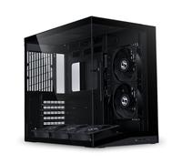 LIAN LI O11D MINI V2 Flow O11DMIV2FX Compact ATX Medium Airflow Computer Case Panoramic View High Performance Airflow Includes 5 x 120mm Inverted Blade Fans Cable Management