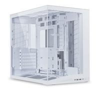 Lian Li O11D Mini V2 White, Dual Chamber Compact Mid Tower Chassis, Tempered Gla