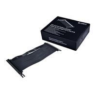 Lian Li - PCIE 5.0 Riser Cable Premium PCI-E 16X 5.0 Double Bandwidth Extender Riser Cable Length 200 mm;7.87 Inch. Compatible with PCIe 4.0, Black (PW-PCI-520X)