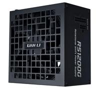 Lian Li RS Series Power Supply - 1,200 W Black | 80 PLUS Gold Efficiency, ATX 3.1, Fully Modular, Rotatable AC Connector & RS USB Hub, Modern Quiet Gaming PC PSU