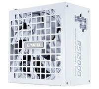 Lian Li RS 1200W 80+ Cybenetics Gold Rated Fully Modular PSU w/ Rotatable AC Inlet & RS Hub - White - RS1200G.WH00
