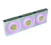 Lian Li UNI FAN SL-INF LCD FLEX Wireless Fan ARGB Reverse Blade 120mm White 3p