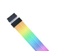 Lian Li Strimer Wireless 24 Pin with Controller (PW24-1W-T) Addressable RGB Power Extension Cable, 2.4GHz Wireless Control, Wireless Controller Included and Required