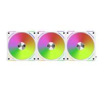 Lian Li UNI AL120 V2 Addressable RGB White 120mm Fan Triple Pack with Controller