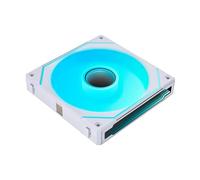 Lian Li UNI FAN SL Infinity Reverse Blade ARGB 140mm Case Fan - White, High Airflow, Infinity Mirror ARGB Lighting, PWM Control, Anti-Vibration Mounting, Customisable Software Control