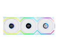Lian Li UNI FAN SL Wireless LCD 120mm White Reverse Blade 3 Pack