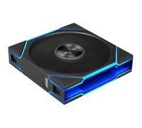 Lian Li UNI FAN TL FLEX 120mm PWM ARGB Case Fan, Single Pack - Black | High-performance 120mm ARGB fan with up to 90.1 CFM airflow, flexible USB, wireless, or motherboard control