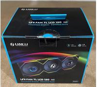 LIAN LI UNI FAN TL LCD 120 - 120MM - TRIPLE PACK BLACK FANS [G99.12TLLCD3B.00]
