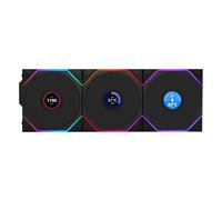Lian Li UNI Fan TL LCD 120 2.4GHz Signal ARGB Fan Infinity Mirror Garland Design with Customizable Lighting Effects Controller