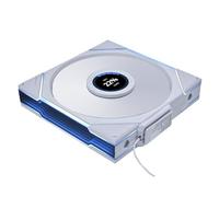 Lian Li UNI Fan TL LCD 140 Wireless Units (Reverse Blade) - 2.4 GHz Wireless Signal - 140 mm ARGB Fan - Infinity Mirror - Lighting Effects Controller Not Included and Required - White