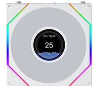 120mm Lian Li Uni Fan TL LCD Flex, White, 9 Blade, 1900RPM, 66CFM, PFD Bearing,
