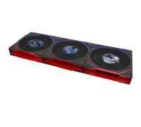 Lian Li UNI Fan TL LCD Flex 120mm Normal Blade (NOT Reverse) ARGB Fan, 3 Pack, Controller Not Included, Black (12TLLCD1F3B)