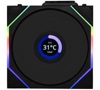 Lian Li UNI TL LCD Wireless Reverse Blade 120mm ARGB PWM Fan Black