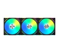 Lian-Li UNI AL120 V2 Addressable RGB Black 120mm Fan Triple Pack with Controller
