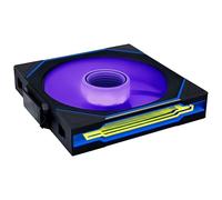 Lian Li UNI SL INF Reverse Wireless Addressable RGB PWM Case Fan with Daisy Chain Design, Reverse Blade Intake Airflow, Triple Lighting Zones, 2.4GHz Wireless Control, 140mm - Black