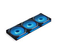 Lian Li UNI SL120 INF ARGB 120mm Case Fans with Controller, Black, 3 Pack | Addressable RGB computer fans with included controller, PC cooling fans for gaming builds