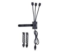 Lian Li USB Hub - 1-to-3 USB 2.0 (Type A Male Port) - Black