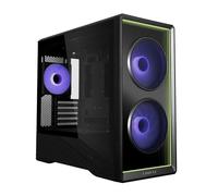 Lian Li Vector V150 PC Case Black | Micro-ATX Mid-Tower with Back Connect Support, USB-C, Tempered Glass & ARGB Fans for Strong Cooling & Clean Builds