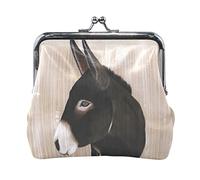 LIANCHENYI Animal Sad Donkey Coin Wallets Mini Purse for Womens Girls Ladies