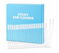 Lianchong 24 Pcs Sticky Cotton swabs Professional Ear Cleaner Set Earwax RemovalTool,Dry EarCleaning Kit,Sticky EarCleaning Buds,Reusable Ear Wax Removal,StickyEar Cleaning Sticks for Adults Daily Use