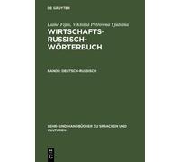 Wirtschaftsrussisch-Wrterbuch, Band I, Deutsch-Russisch: Band I: Deutsch-Russisc