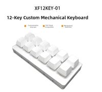 LIANFOND 12-Key Programmable Mechanical Keyboard with Hot-Swapable Switches, Compact 130x55mm Layout for Windows, Mac, Linux, Photoshop & Premiere for Pro