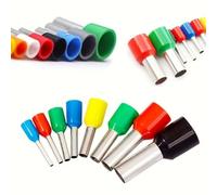 LIANFOND 1200pcs Insulated Crimp Terminal Kit, Steel Tubular Ferrules with for Plastic for Insulation for Ring Fork Spade Butt Connectors, Electrical Wiring Automotive Home DIY