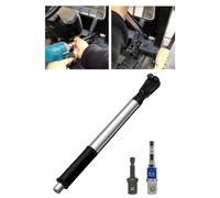 LIANFOND 2-in-1 Automatic Hand Wrench Extender Tool with High Torque 37-74 lb-ft,Slim 1.57" Design for Tight Spaces,Quick Change 3 8 1 2 1 4 Driver Heads,Non-Slip Silicone Grip for Standard Sockets