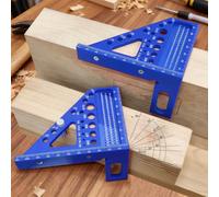 LIANFOND 3D Multi-Angle Carpenter Square Ruler, Precision Alloy Tool for Woodworking, Engineering and DIY Projects, 22.5 to 90 Degrees Measurement