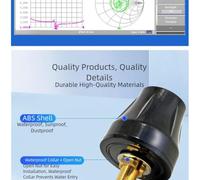 LIANFOND 4G Full-band Outdoor Waterproof Antenna with 5-10dBi Gain, SMA Male Connector and RG174 Cable Charging Pile and Network Applications