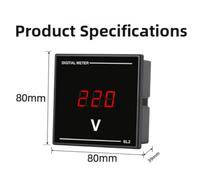 LIANFOND 6L2 LED Digital Ammeter AC50-500V Single Phase 230V 380V Voltage Meter Substation Automation and Distribution Systems